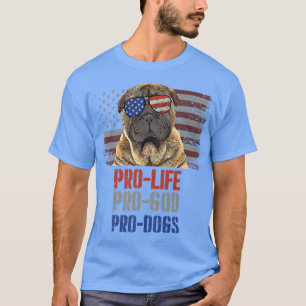 Camiseta SharPei Pro Life Pro God Pro Cães Premium