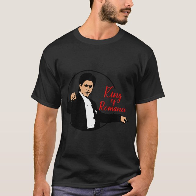 Camiseta Sharukh Khan , King Khan Tshirt, Filmes de Bollywo (Frente)
