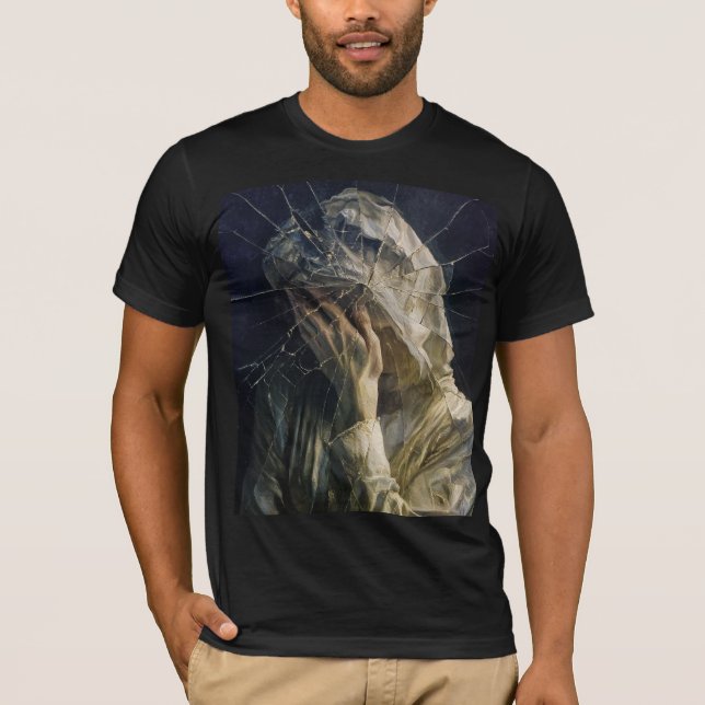 Camiseta Shatter the Veil — Gothic Surreal Fine Art (Frente)