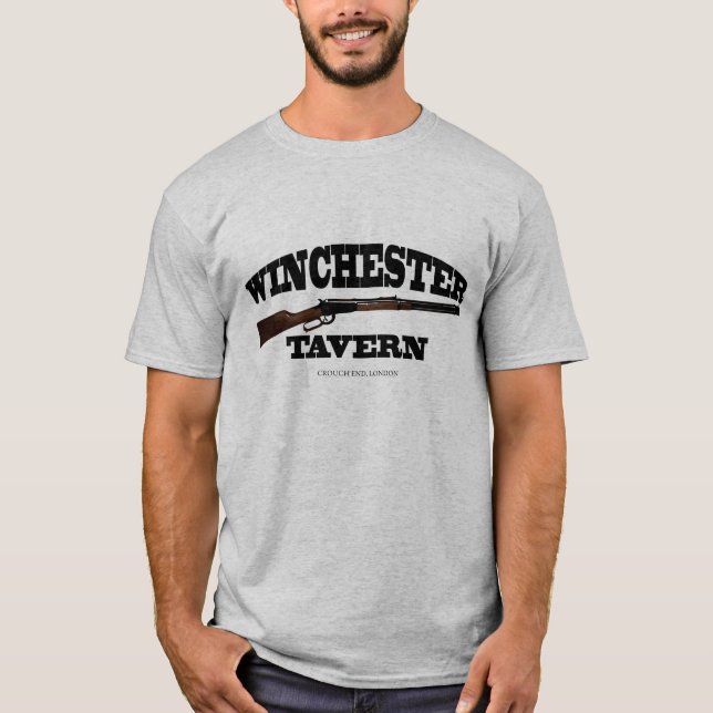 Camiseta Shaun do morto - taberna de Winchester (Frente)
