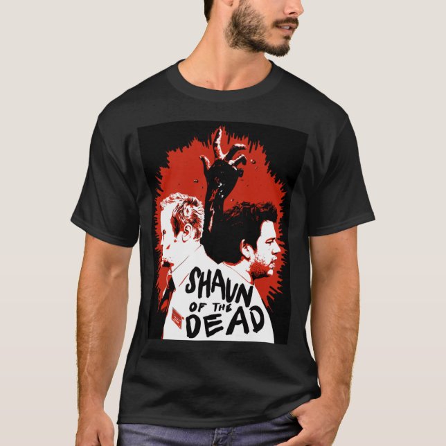 Camiseta Shaun of the dead Poster funny friend (Frente)