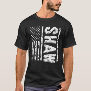 Camiseta Shaw Família Shaw Sobrenome Funny Surname Equipe S