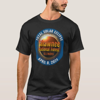 Camiseta Shawnee Forest Illinois IL Total Eclipse Solar 202
