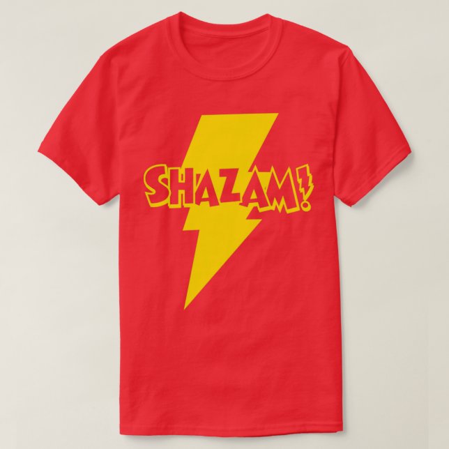 Camiseta SHAZAM 1 Cor Dourada (Frente do Design)