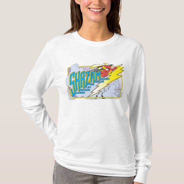 Camiseta Shazam Acrônimo 2 (Frente)