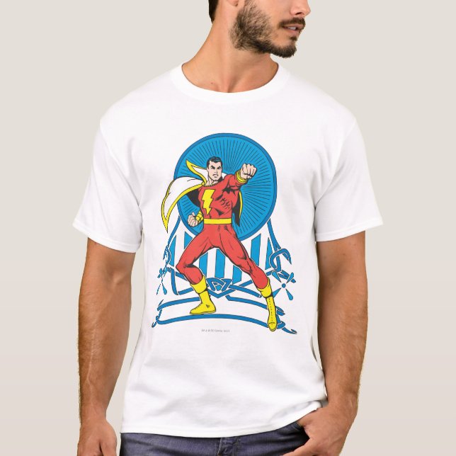 Camiseta SHAZAM em Resistência à Luta (Frente)