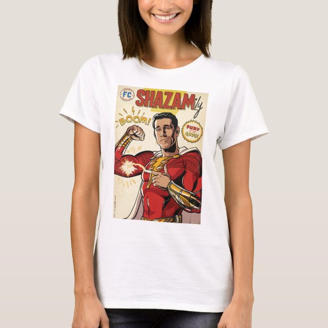 Camiseta SHAZAM! Fury of the Gods | Cobrir SHAZAMily Comic (Frente)