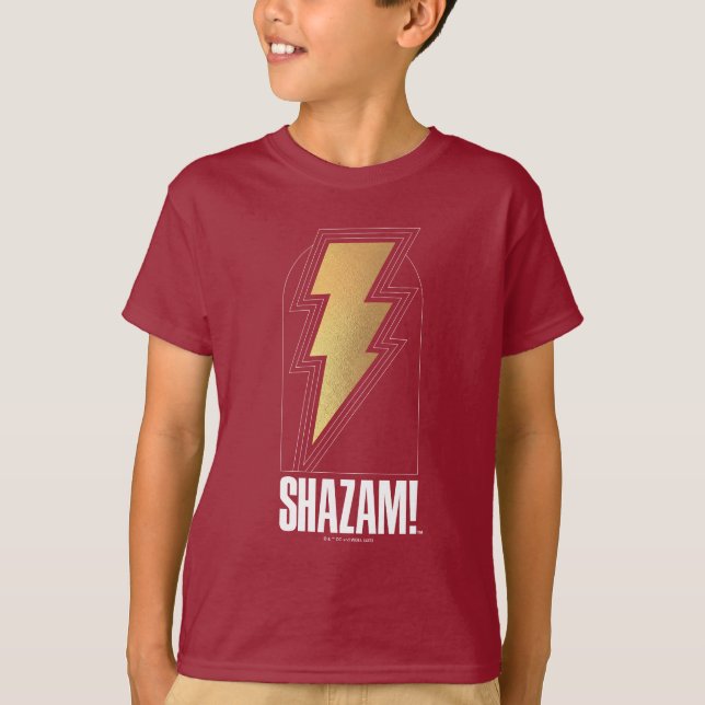 Camiseta SHAZAM! Fury of the Gods | Crachá de raio (Frente)