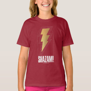 Camiseta SHAZAM! Fury of the Gods   Crachá de raio