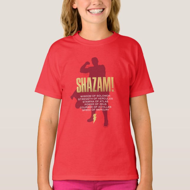 Camiseta SHAZAM! Fury of the Gods | Silhueta flexível (Frente)