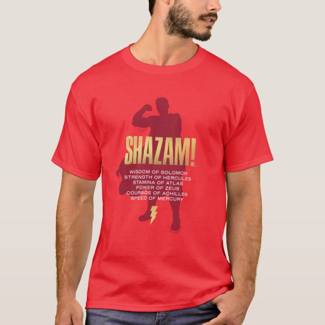 Camiseta SHAZAM! Fury of the Gods | Silhueta flexível (Frente)