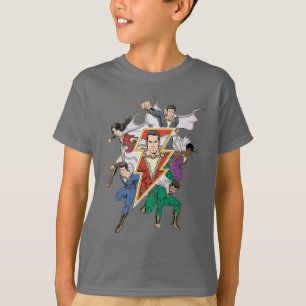 Camiseta SHAZAM! gráfico da família de   Shazam
