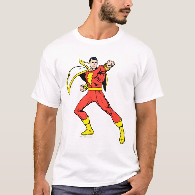Camiseta Shazam Pronto para Lutar (Frente)