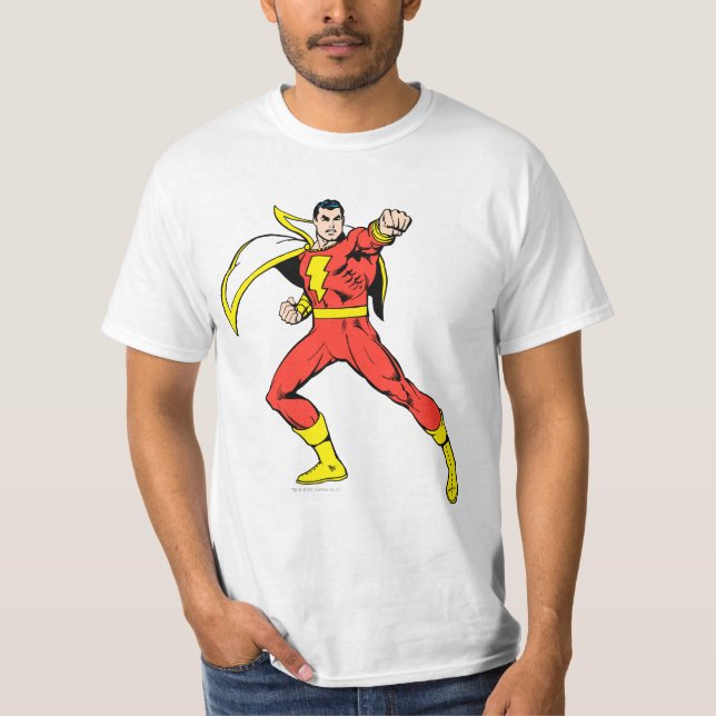 Camiseta Shazam Pronto para Lutar (Frente)
