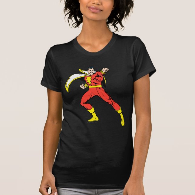 Camiseta Shazam Pronto para Lutar (Frente)