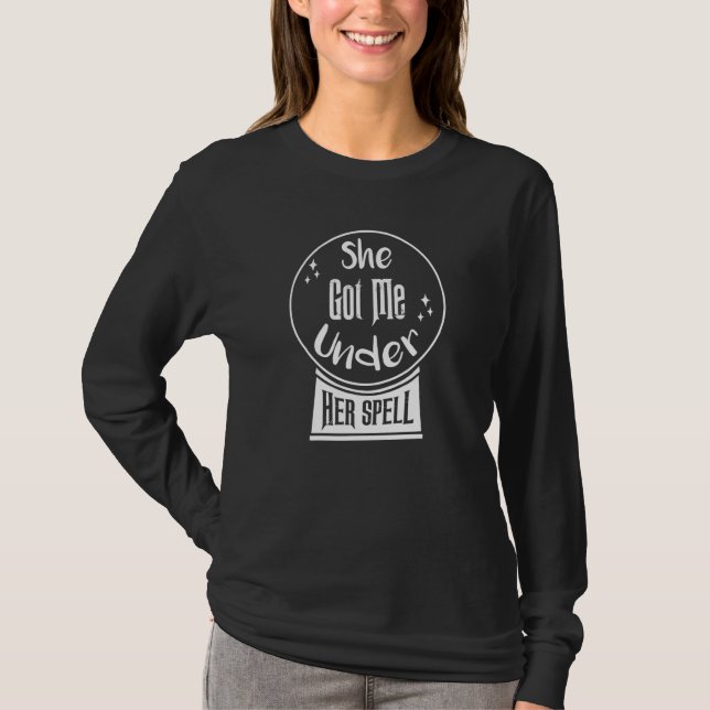 Camiseta She Got Me Under Her Spell the Best   for Couples (Frente)