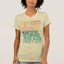 She Is Mom Inspirational Retro Typography Mother's
