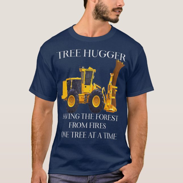 Camiseta Shear Fogueiro de Registro do Hugger de Árvore (Frente)