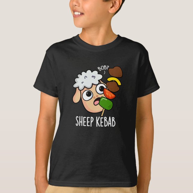 Camiseta Shebab Engraçado Shish Kebab Dark BG (Frente)