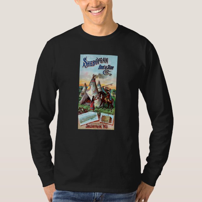 Camiseta Sheboygan Native Americans Wisconsin USA History R (Frente)