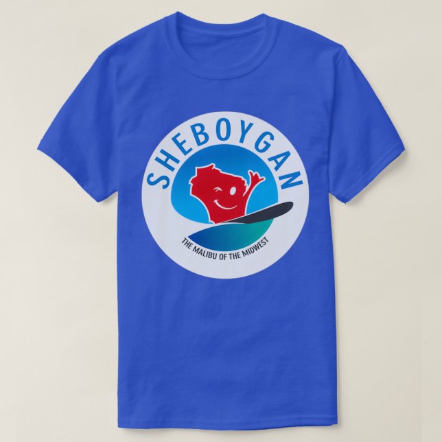 Camiseta Sheboygan O Malibu da Circular Centro-Oeste (Frente do Design)