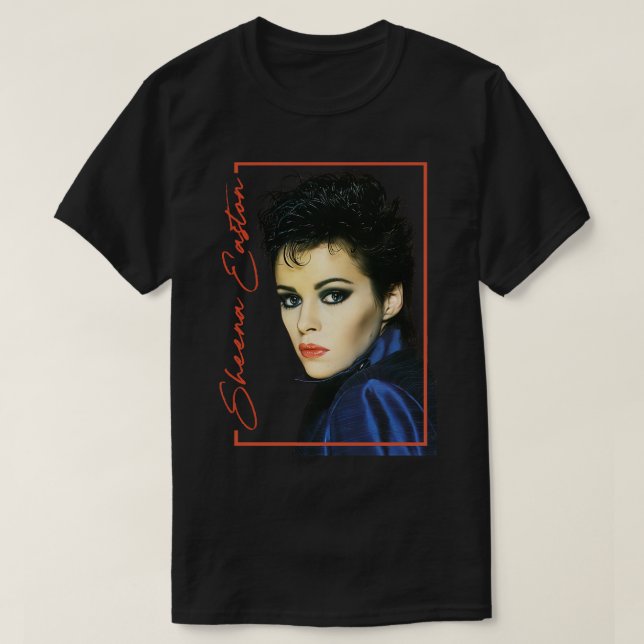 Camiseta Sheena Easton 80s Design do ventilador retrô (Frente do Design)