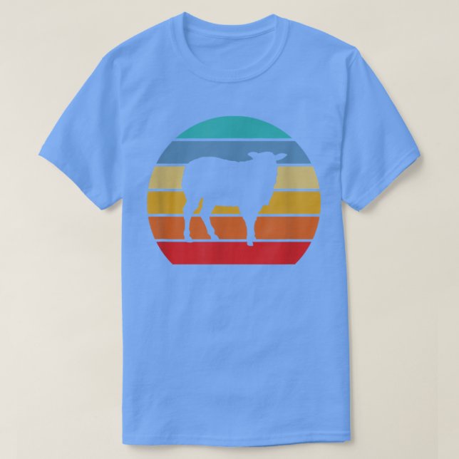 Camiseta Sheep Farmer Farm Animal Retro  (Frente do Design)