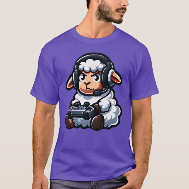 Camiseta Sheep Gamer Video Games boy family (Frente)