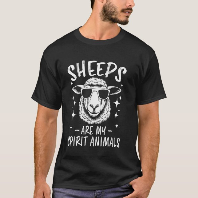 Camiseta Sheep Spirit Animal Funny Sheep (Frente)