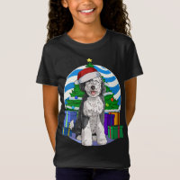 Sheepadoodle Cachorro Gafanhoto Papai noel Decoraç