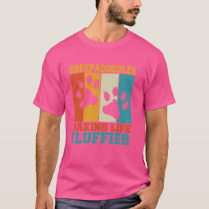 Camiseta Sheepadoodle Fluffier Life Fazer