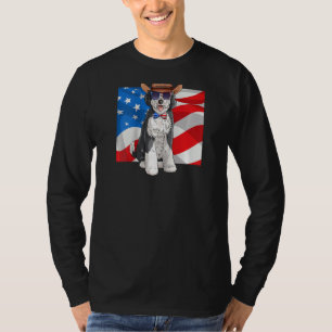 Camiseta Sheepadoodle Patriotic Merica 4 De Julho Americano
