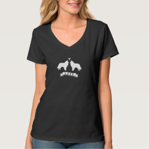 Camiseta Sheepdog Belga Silhouettes Love