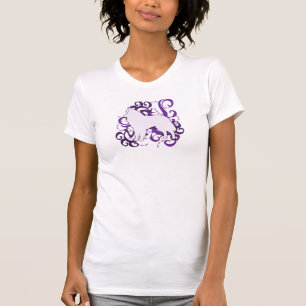 Camiseta Sheepdog roxo do belga do redemoinho