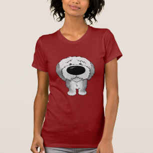 Camiseta Sheepdogs ingleses velhos - nariz e bumbum grandes