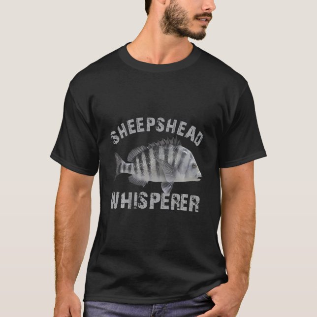 Camiseta Sheepshead Whisperer Funny SheepsheepsheeFish Peix (Frente)
