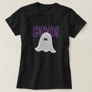 Camiseta Sheer Semi-Transparente Purple Boo Ghost