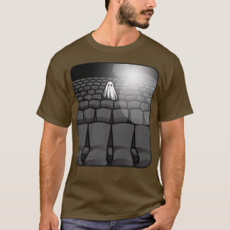 Camiseta Sheet Ghost Haunted Movie Theater Sad Spooky Theat