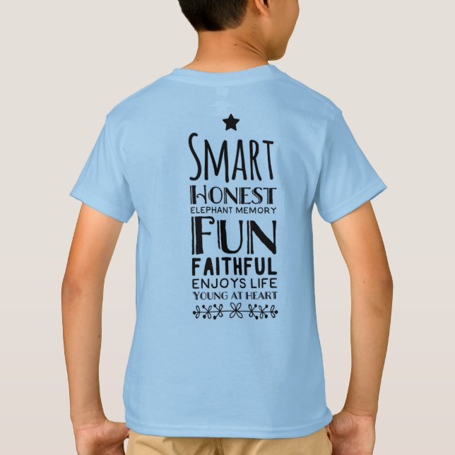 Camiseta Sheffey Acronym com uma estrela (Verso)