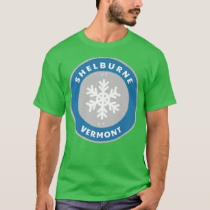 Camiseta Shelburne Vermont VT Inverno Neve Floco de Neve In