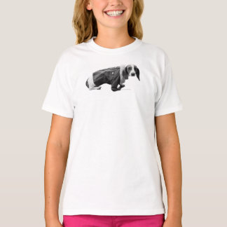 Camiseta "Shelby in a Jean Jaqueta" Dachshund T-shirt