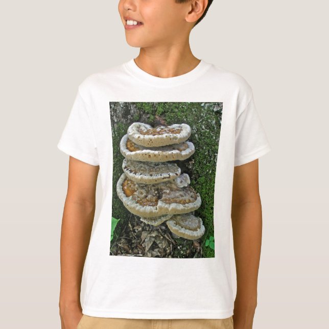 Camiseta Shelf Fungi em Stump (Frente)