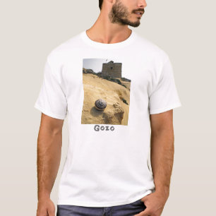 Camiseta Shell e torre, Gozo, Malta