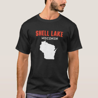 Camiseta Shell Lake Wisconsin EUA State America Viagem Wisc
