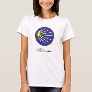 Camiseta Shell Personalizável do Camino Pilgrim Scallop