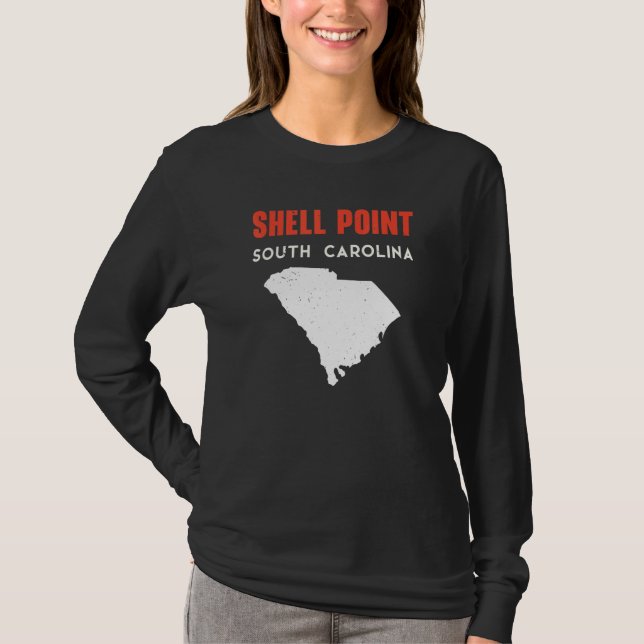 Camiseta Shell Point and Arcadia South Carolina USA State A (Frente)