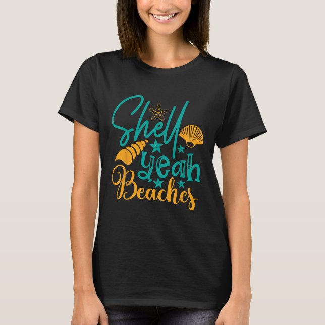 Camiseta Shell Sim Beaches Summer (Frente)