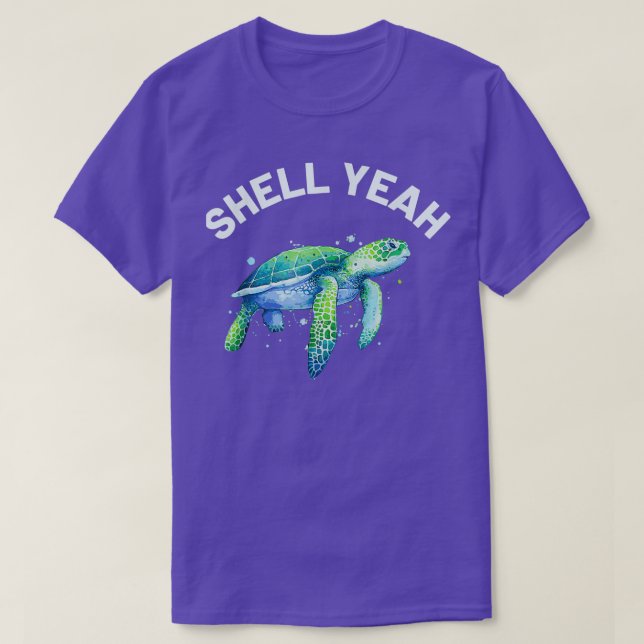 Camiseta Shell Sim Bonito Tartaruga Marinha (Frente do Design)