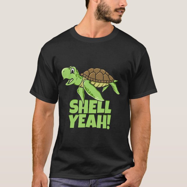 Camiseta Shell Sim Bonito Tortoise Lover Gift Marine Animal (Frente)