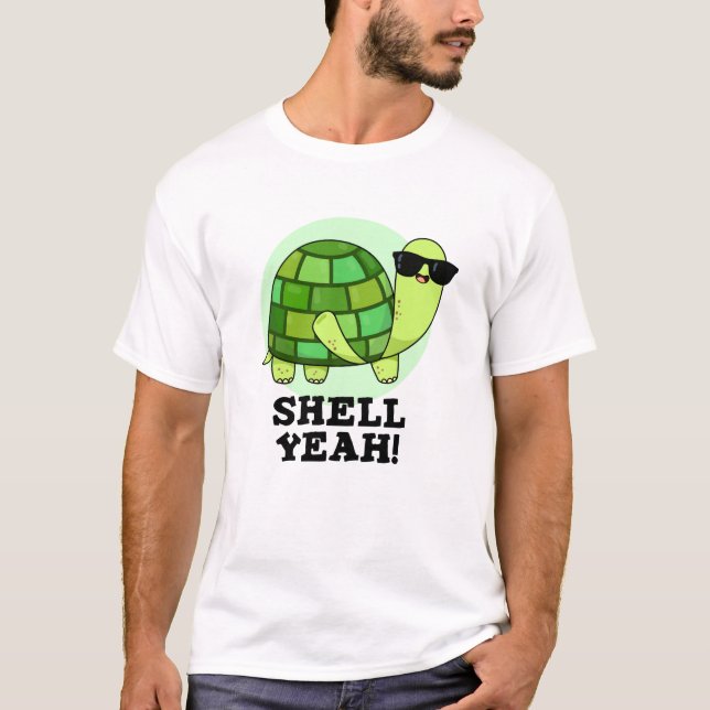 Camiseta Shell Sim Engraçado Tortoise Pun (Frente)